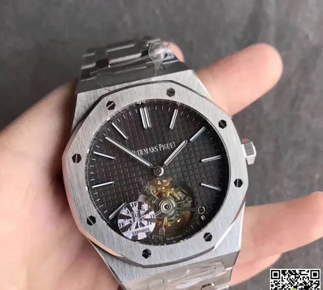 Audemars Piguet Royal Oak Tourbillon 26510PT.OO.1220PT.01 JF Factory 1:1 Best Edition Replica Watch Grey Dial